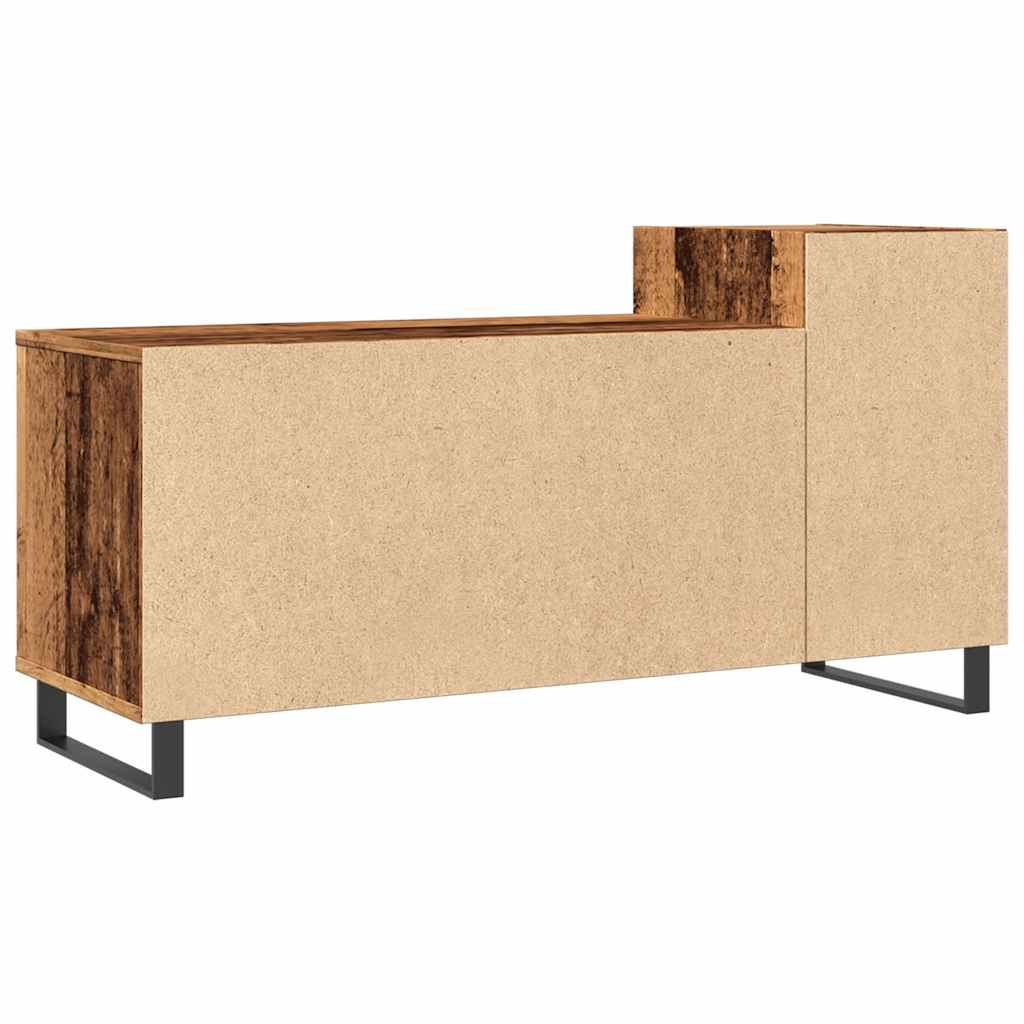 Meuble TV vieux bois 100x35x55 cm bois d'ingénierie - XIOS