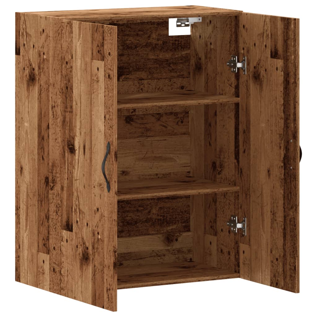 Armoire murale vieux bois 69,5x34x90 cm bois d'ingénierie - XIOS