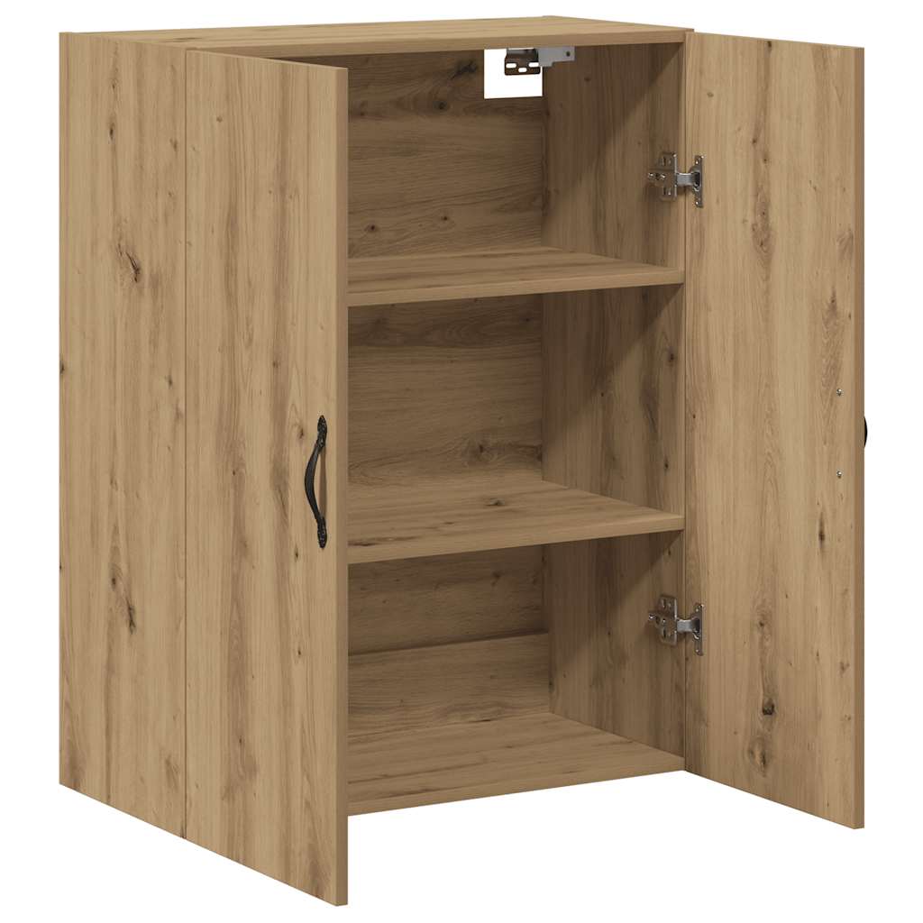Armoire murale chêne artisanal 69,5x34x90 cm bois d'ingénierie - XIOS