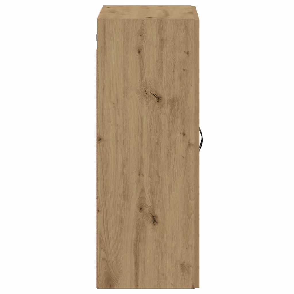 Armoire murale chêne artisanal 69,5x34x90 cm bois d'ingénierie - XIOS
