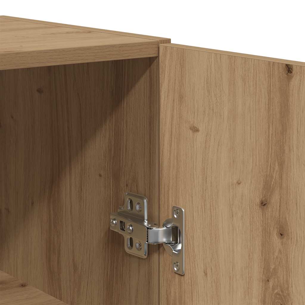 Armoire murale chêne artisanal 69,5x34x90 cm bois d'ingénierie - XIOS