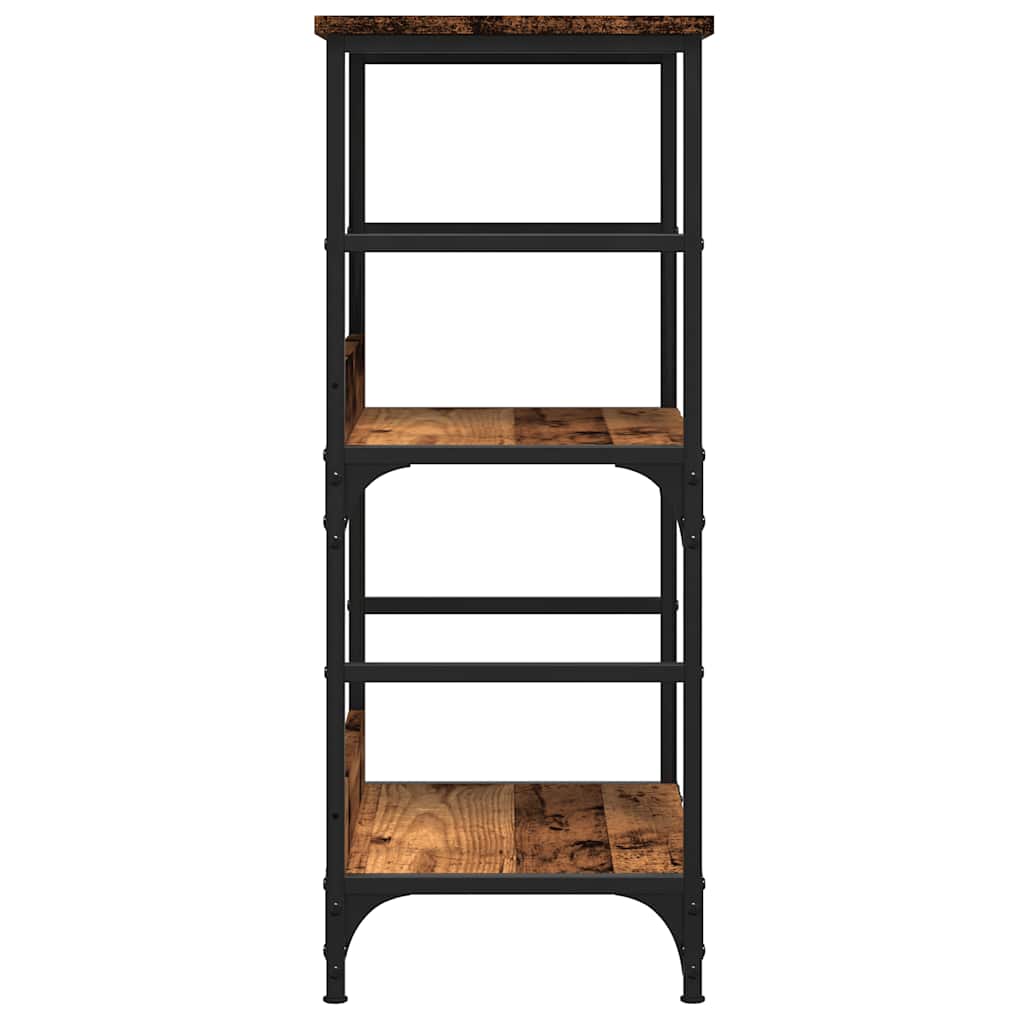 Bibliothèque vieux bois 50x33x82 cm bois d'ingénierie - XIOS