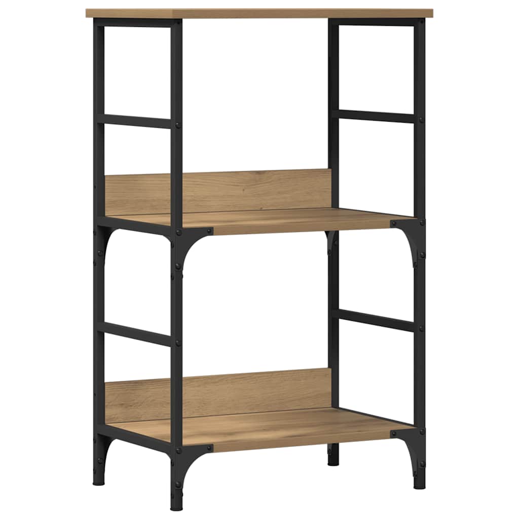 Bibliothèque chêne artisanal 50x33x82 cm bois d'ingénierie - XIOS