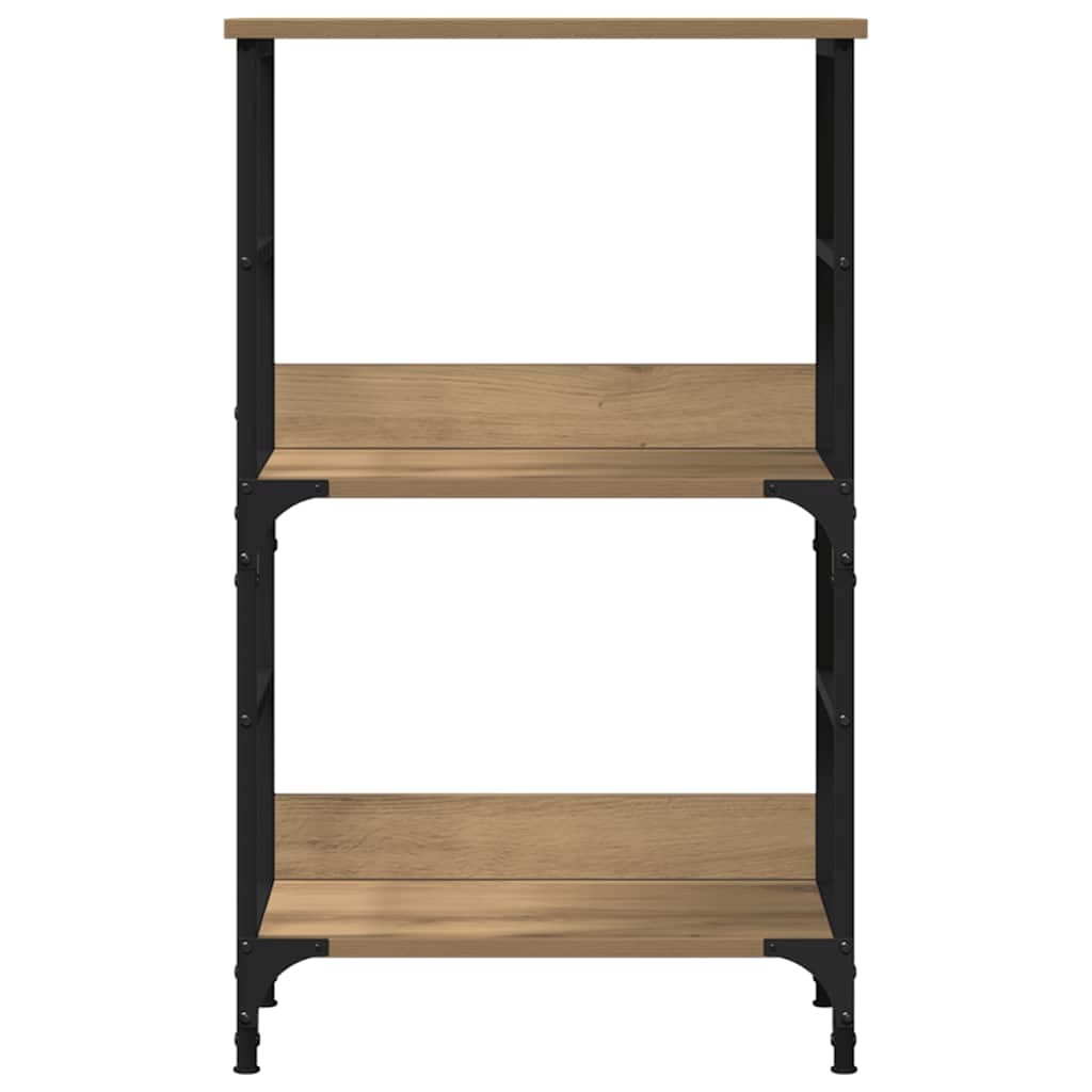 Bibliothèque chêne artisanal 50x33x82 cm bois d'ingénierie - XIOS