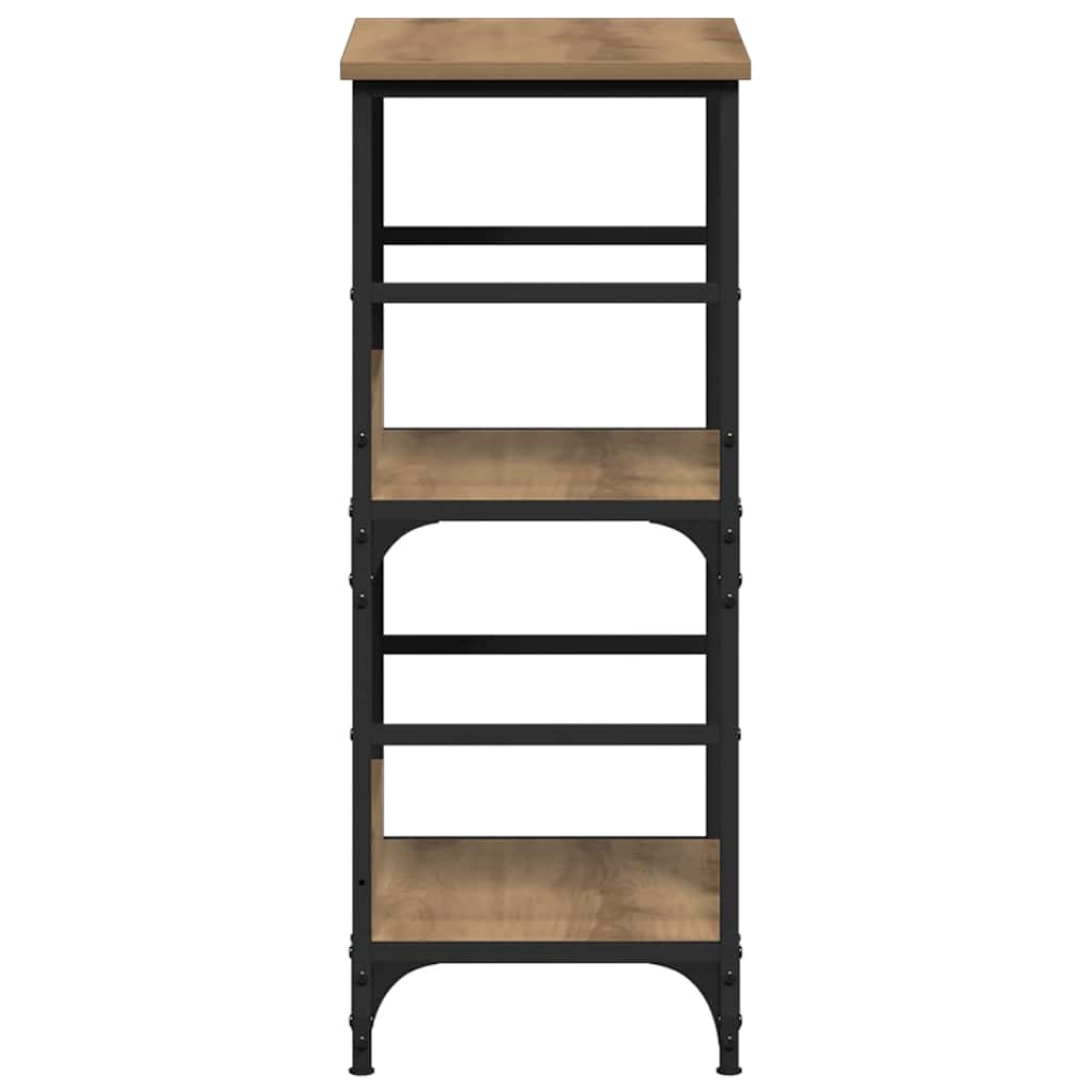 Bibliothèque chêne artisanal 50x33x82 cm bois d'ingénierie - XIOS