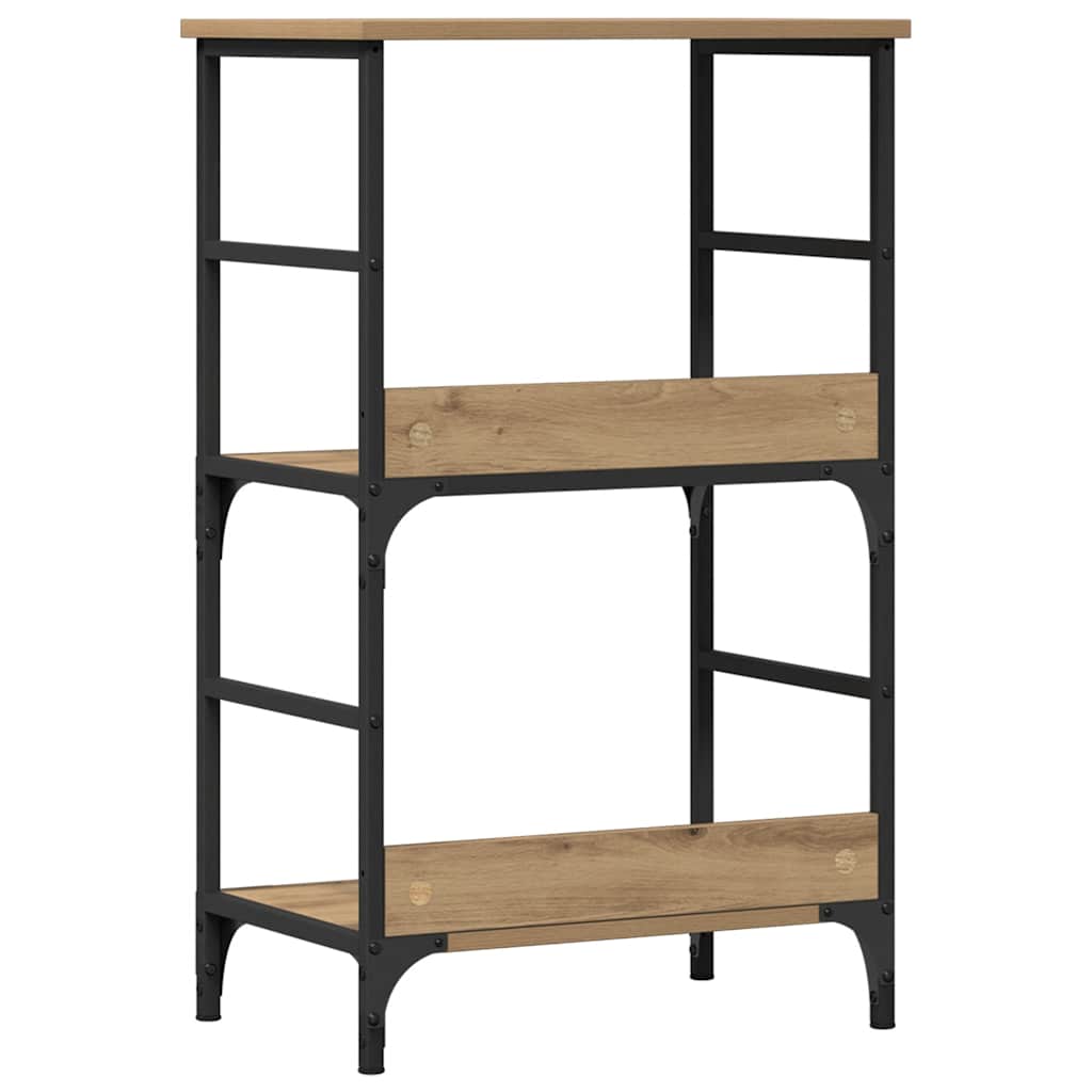 Bibliothèque chêne artisanal 50x33x82 cm bois d'ingénierie - XIOS