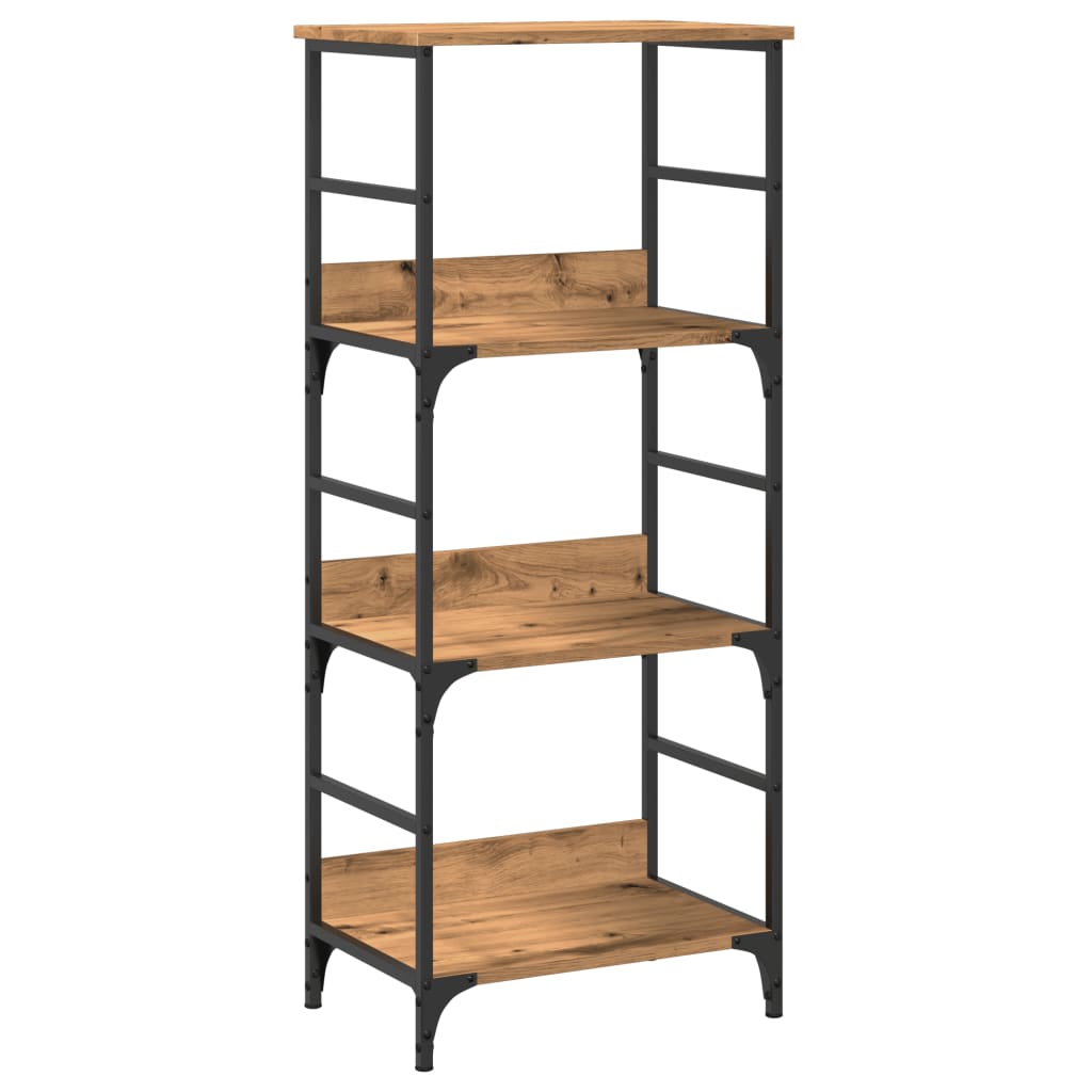 Bibliothèque chêne artisanal 50x33x117,5 cm bois d'ingénierie - XIOS