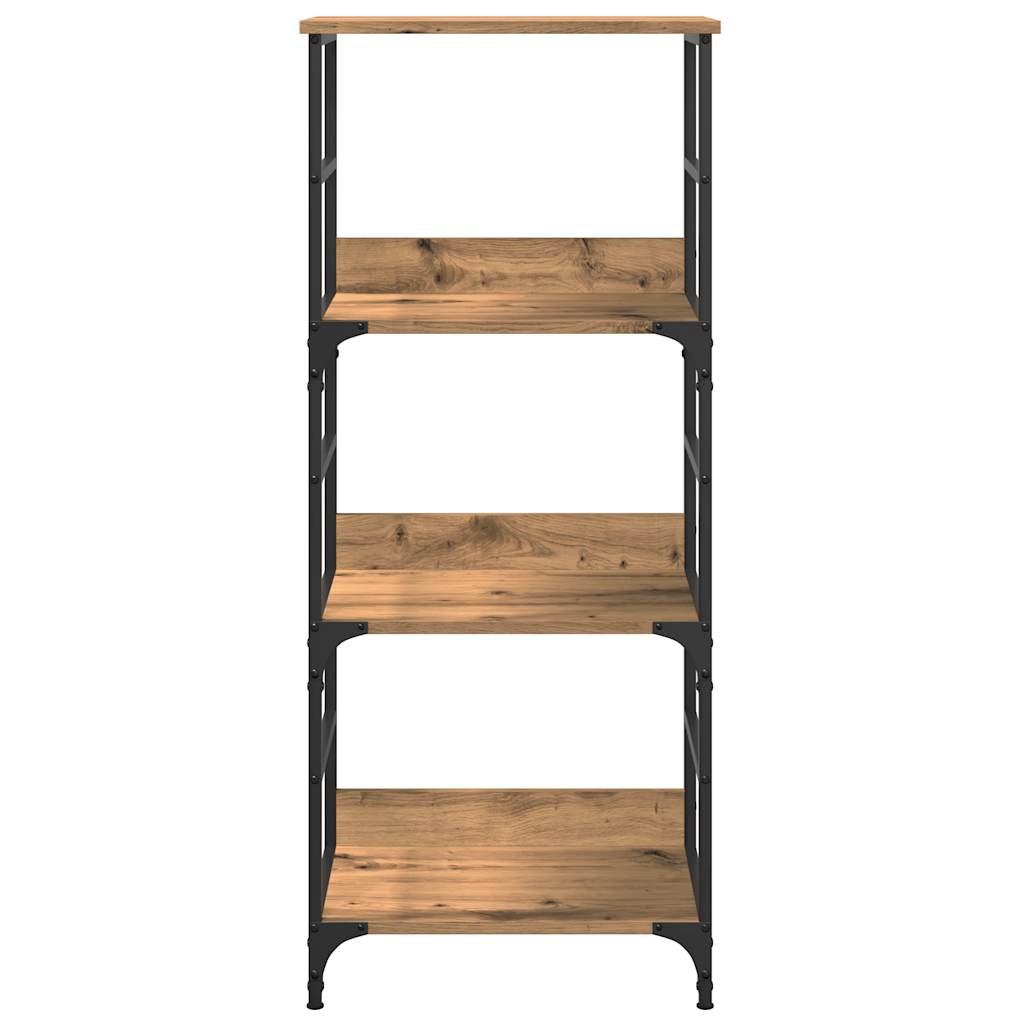 Bibliothèque chêne artisanal 50x33x117,5 cm bois d'ingénierie - XIOS