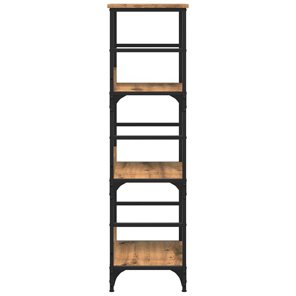 Bibliothèque chêne artisanal 50x33x117,5 cm bois d'ingénierie - XIOS