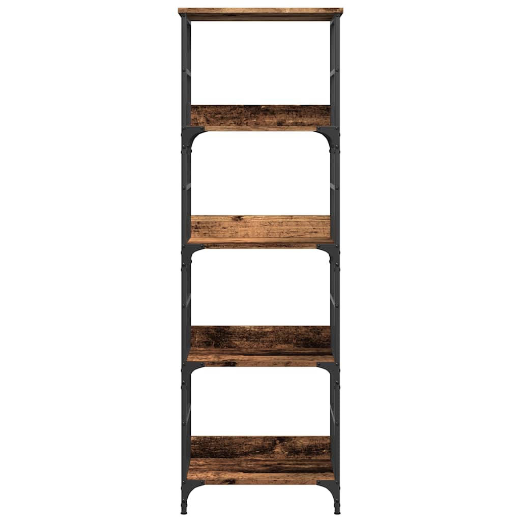 Bibliothèque vieux bois 50x33x153 cm bois d'ingénierie - XIOS