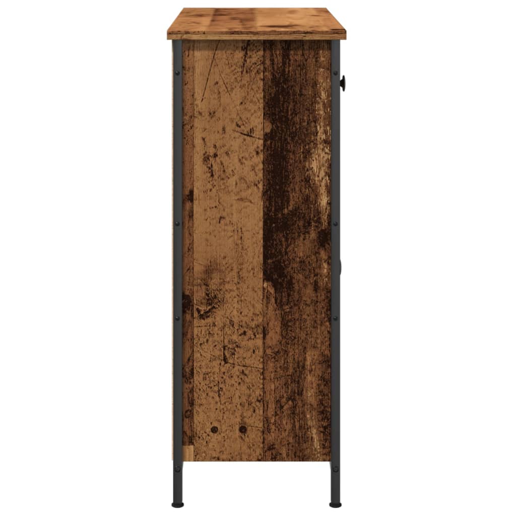 Buffet vieux bois 70x30x80 cm bois d'ingénierie - XIOS