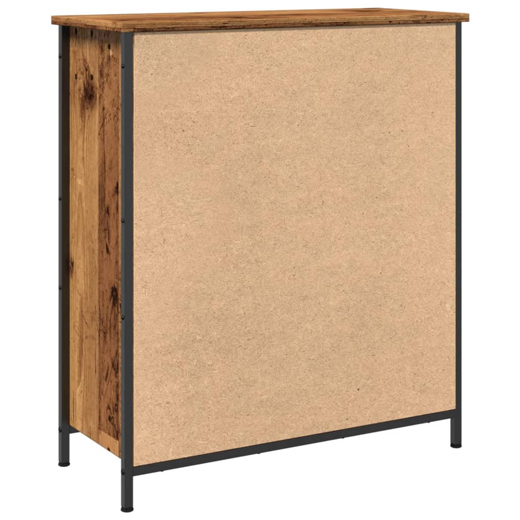 Buffet vieux bois 70x30x80 cm bois d'ingénierie - XIOS