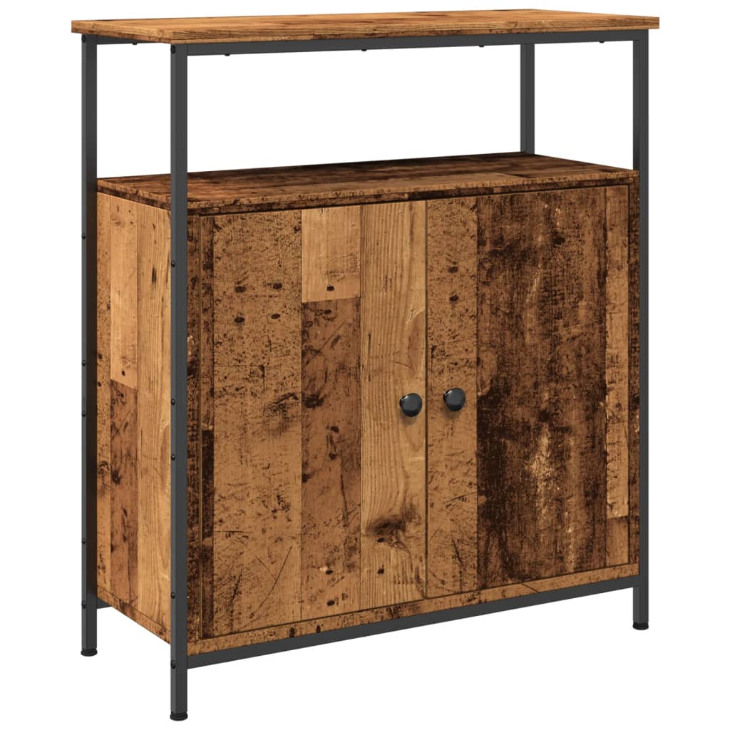 Buffet vieux bois 70x30x80 cm bois d'ingénierie - XIOS