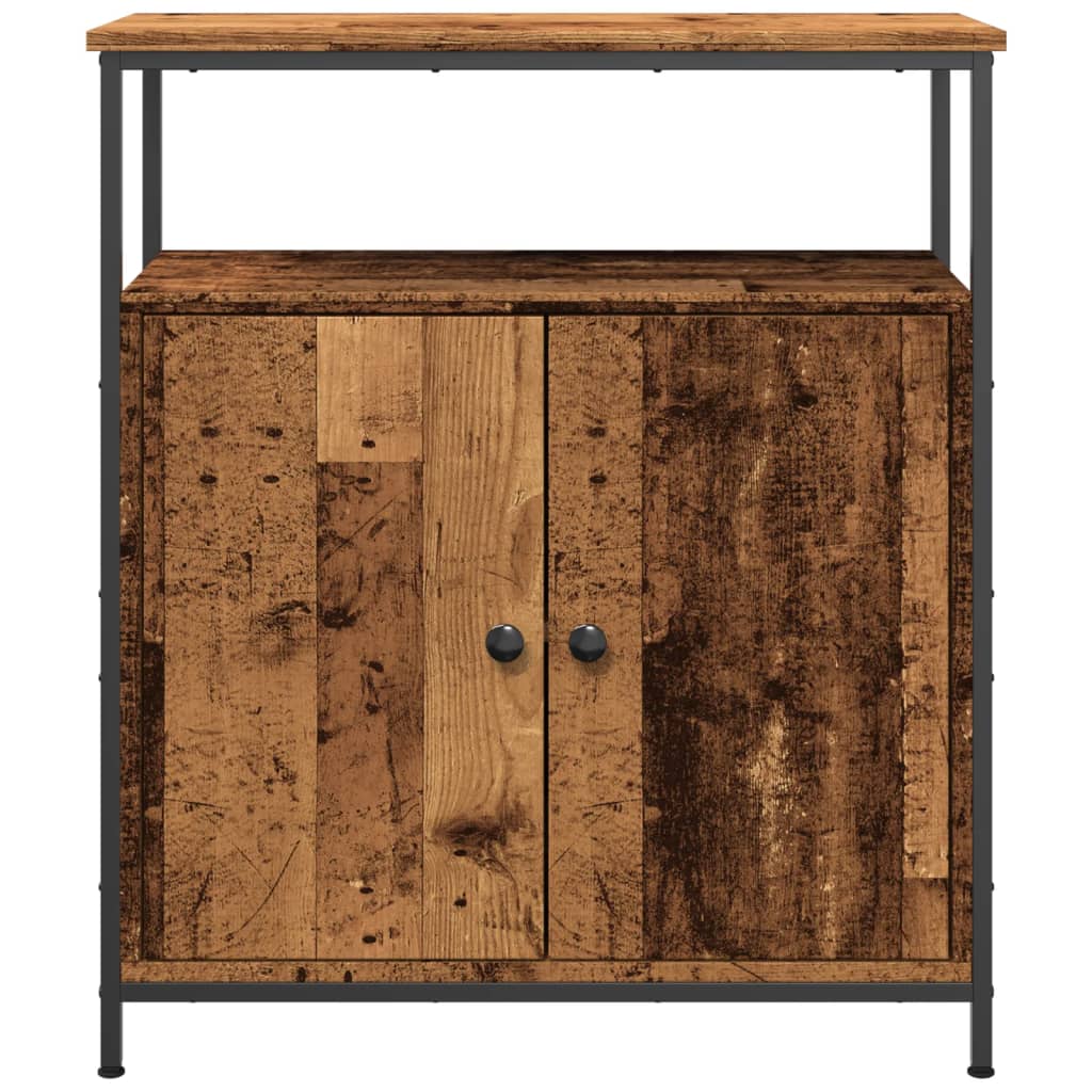 Buffet vieux bois 70x30x80 cm bois d'ingénierie - XIOS