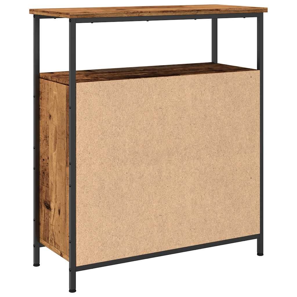 Buffet vieux bois 70x30x80 cm bois d'ingénierie - XIOS