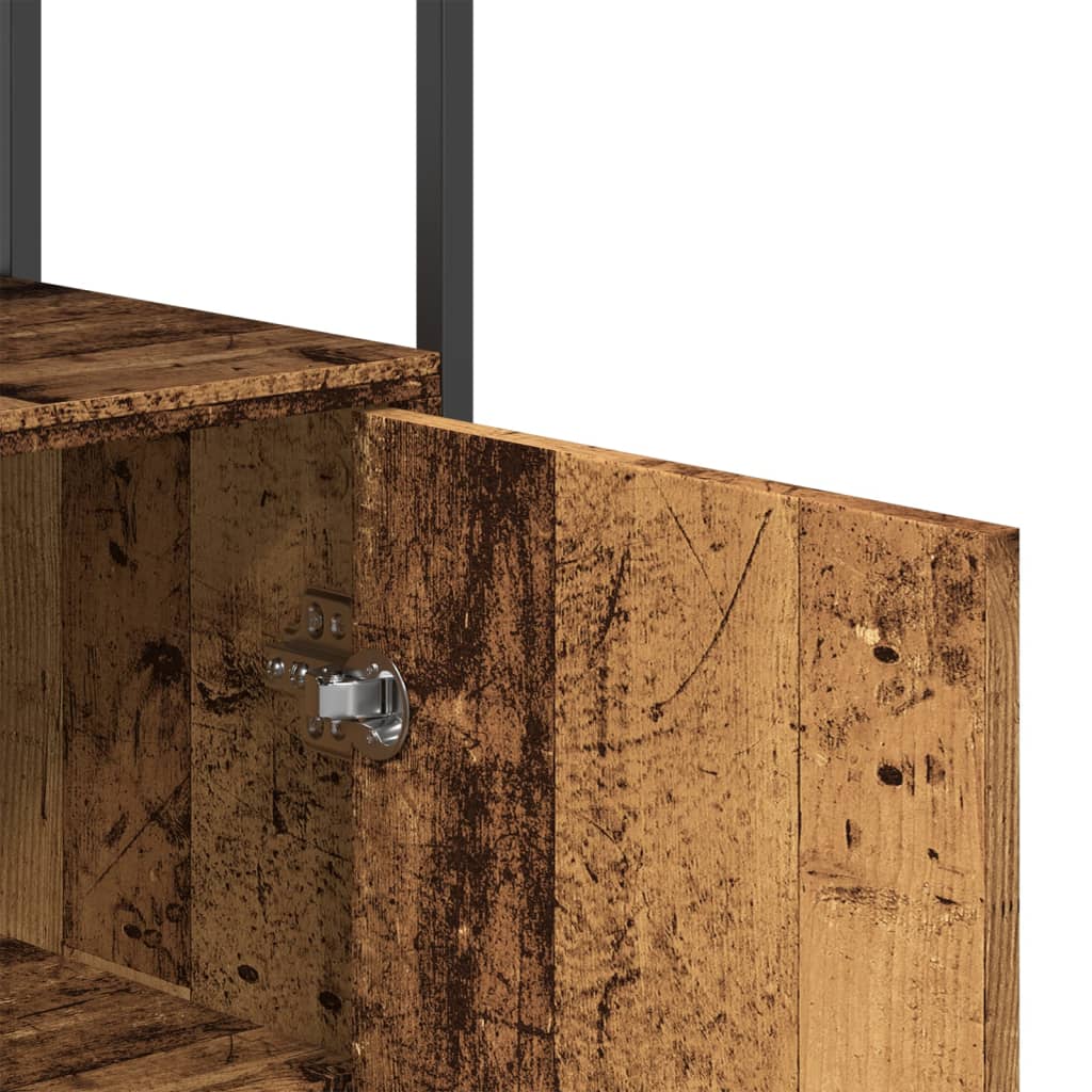 Buffet vieux bois 70x30x80 cm bois d'ingénierie - XIOS