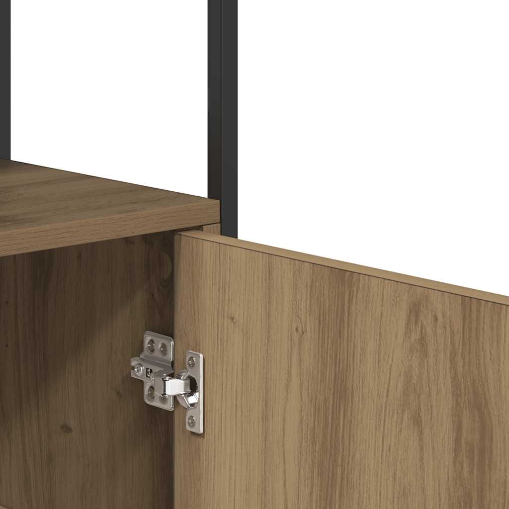 Buffet chêne artisanal 70x30x80 cm bois d'ingénierie - XIOS