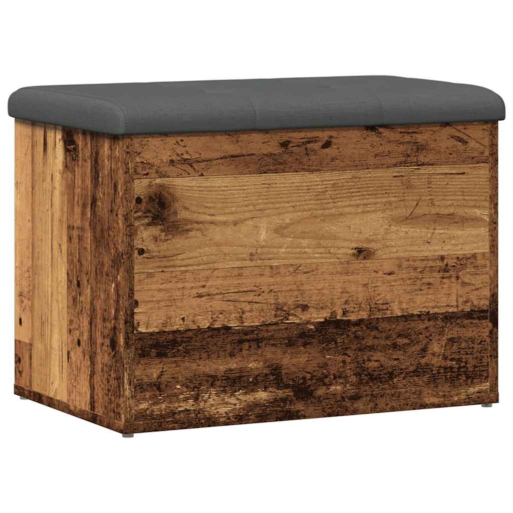 Banc de rangement vieux bois 62x42x45 cm bois d'ingénierie - XIOS