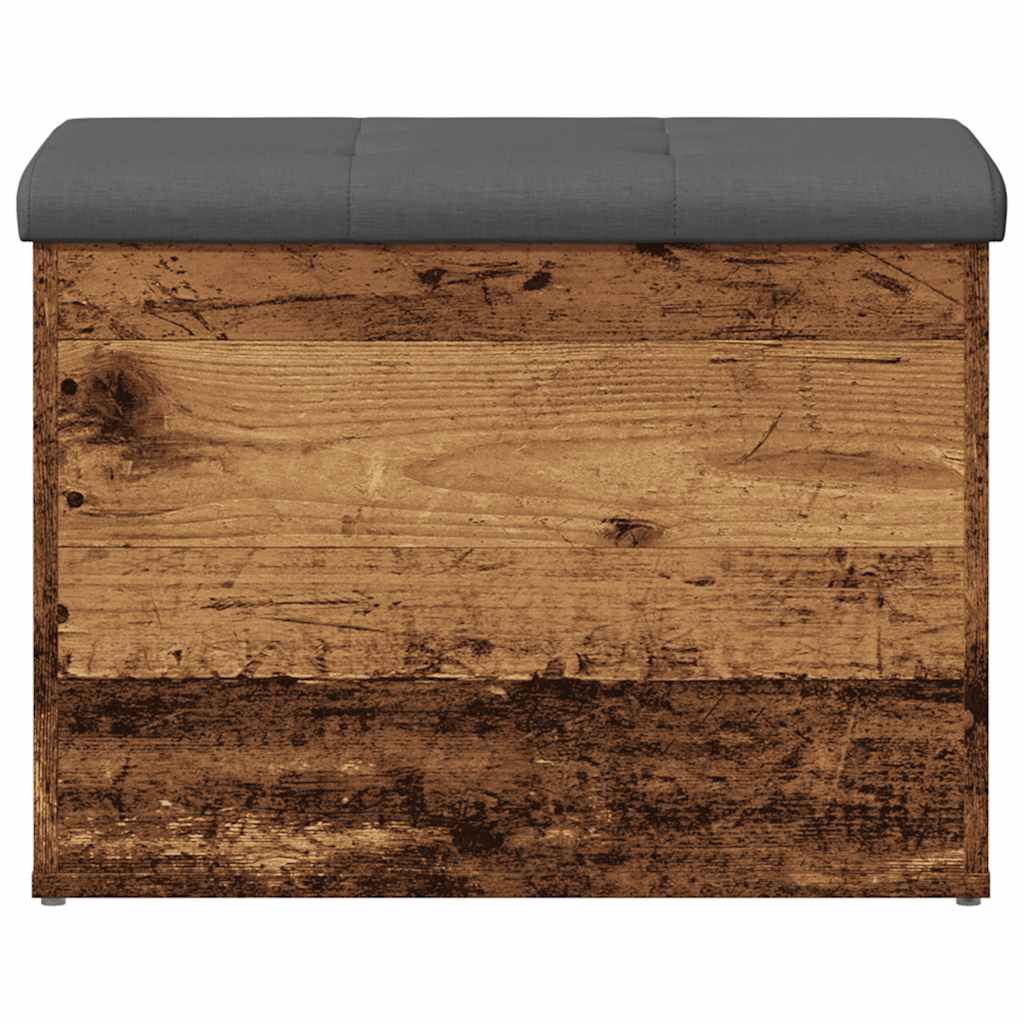 Banc de rangement vieux bois 62x42x45 cm bois d'ingénierie - XIOS