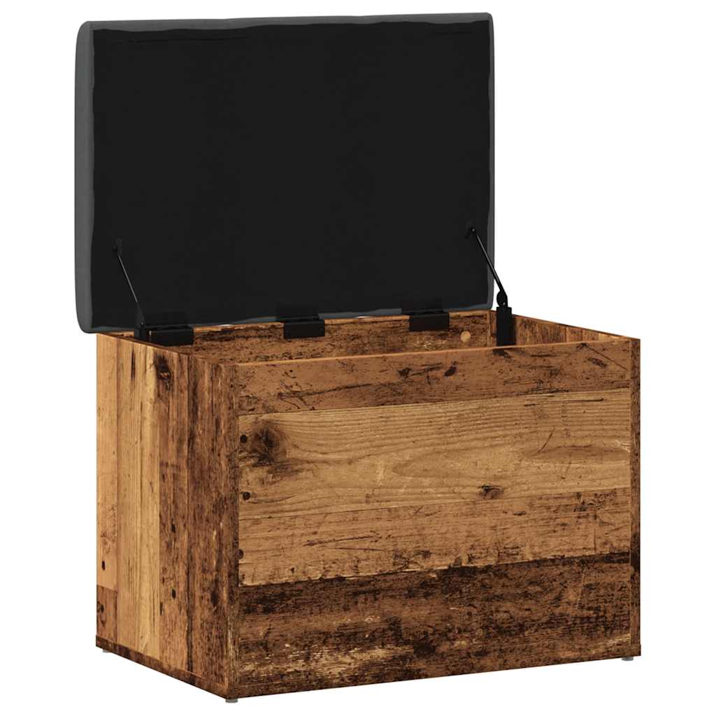 Banc de rangement vieux bois 62x42x45 cm bois d'ingénierie - XIOS