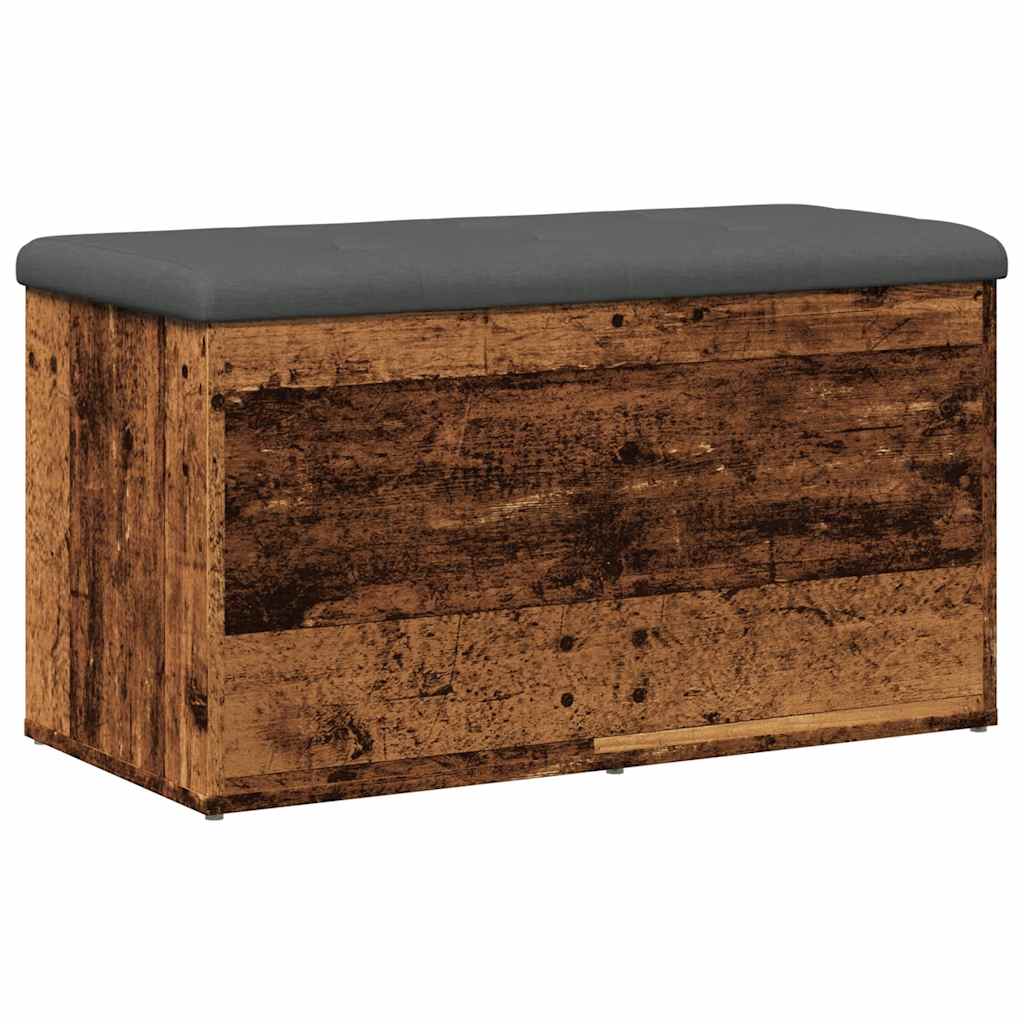 Banc de rangement vieux bois 82x42x45 cm bois d'ingénierie - XIOS
