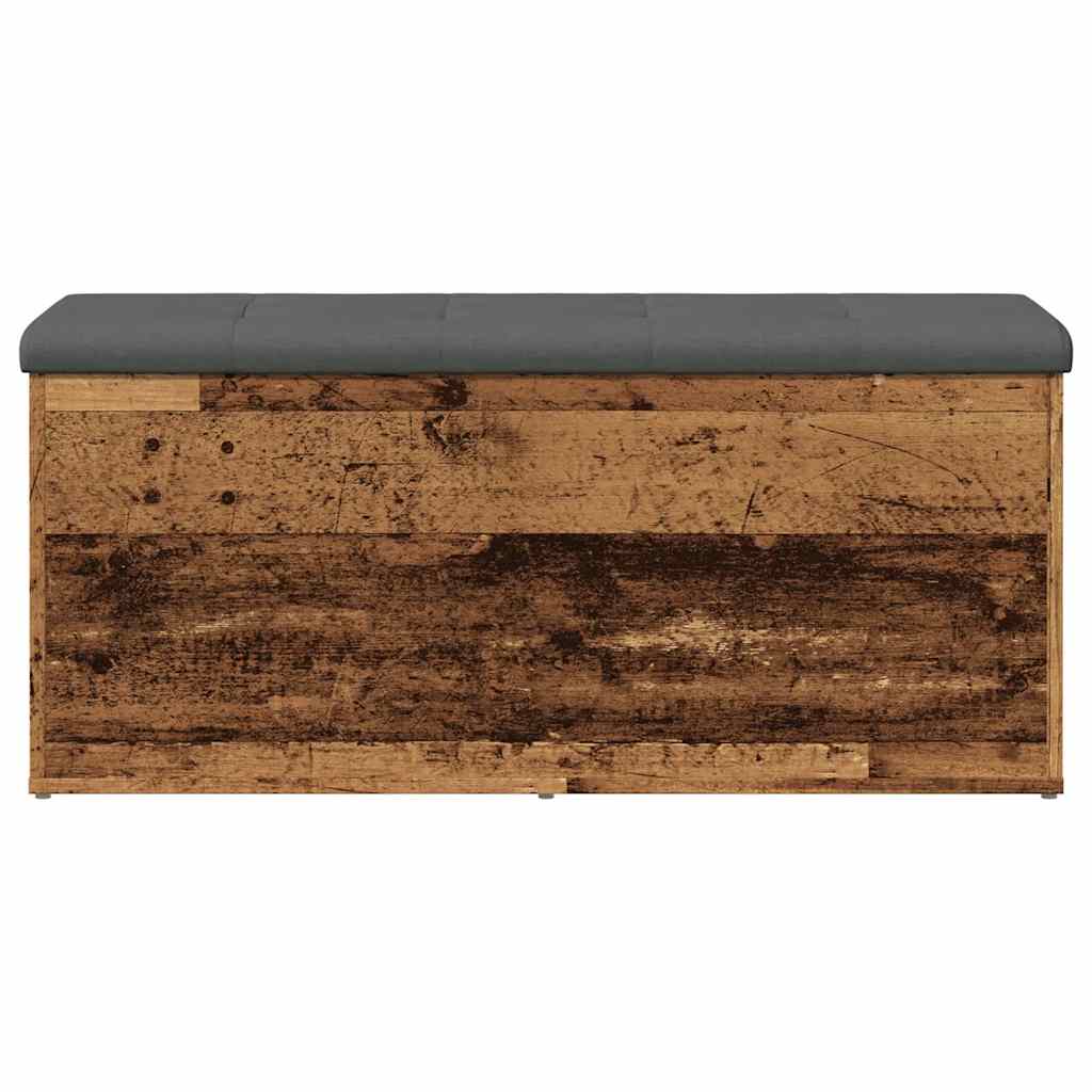 Banc de rangement vieux bois 102x42x45 cm bois d'ingénierie - XIOS