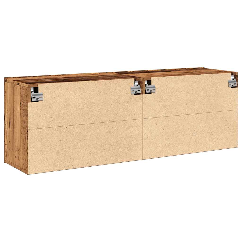Meubles TV muraux 2 pcs vieux bois 60x30x41 cm - XIOS