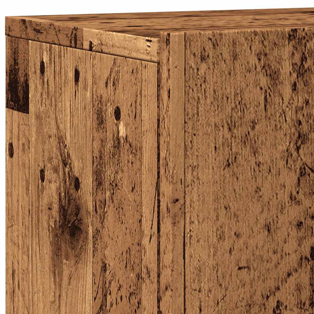 Meuble TV mural vieux bois 100x30x41 cm - XIOS