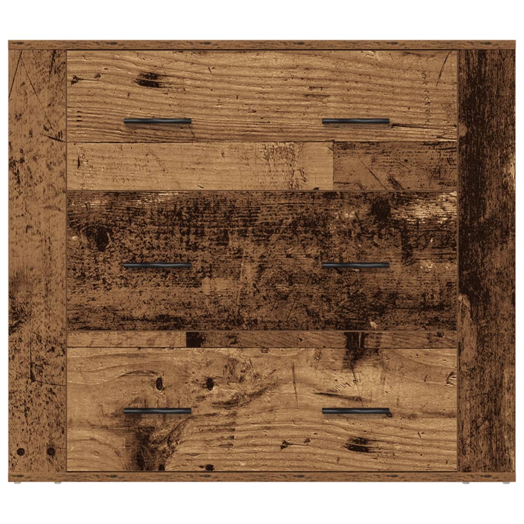 Buffet vieux bois 80x33x70 cm bois d'ingénierie - XIOS