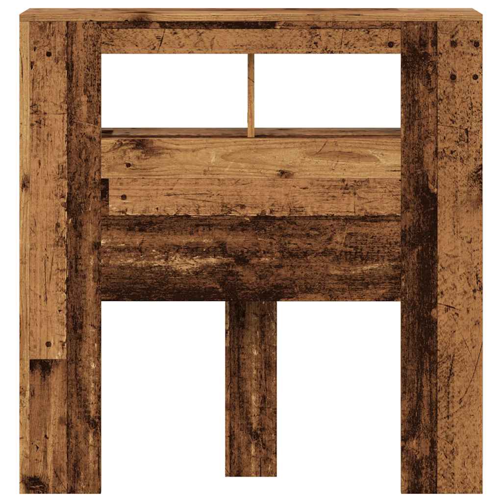 Tête de lit à LED vieux bois 100x18,5x103,5cm bois d'ingénierie - XIOS