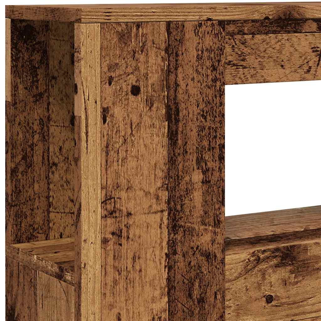 Tête de lit à LED vieux bois 100x18,5x103,5cm bois d'ingénierie - XIOS