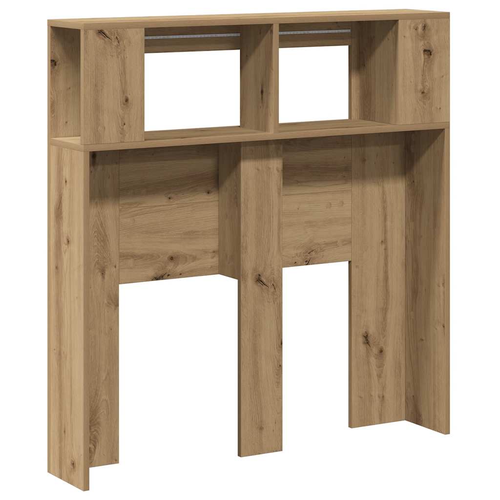 Tête de lit à LED chêne artisanal 100x18,5x103,5 cm