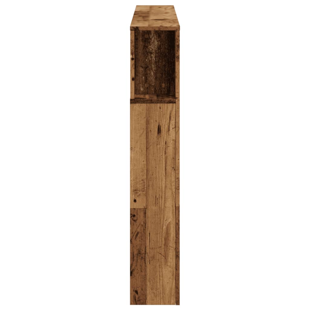 Tête de lit à LED vieux bois 140x18,5x103,5cm bois d'ingénierie - XIOS