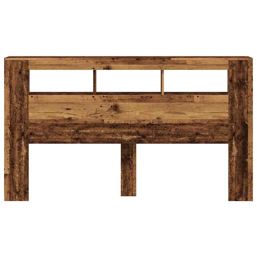 Tête de lit à LED vieux bois 180x18,5x103,5cm bois d'ingénierie - XIOS