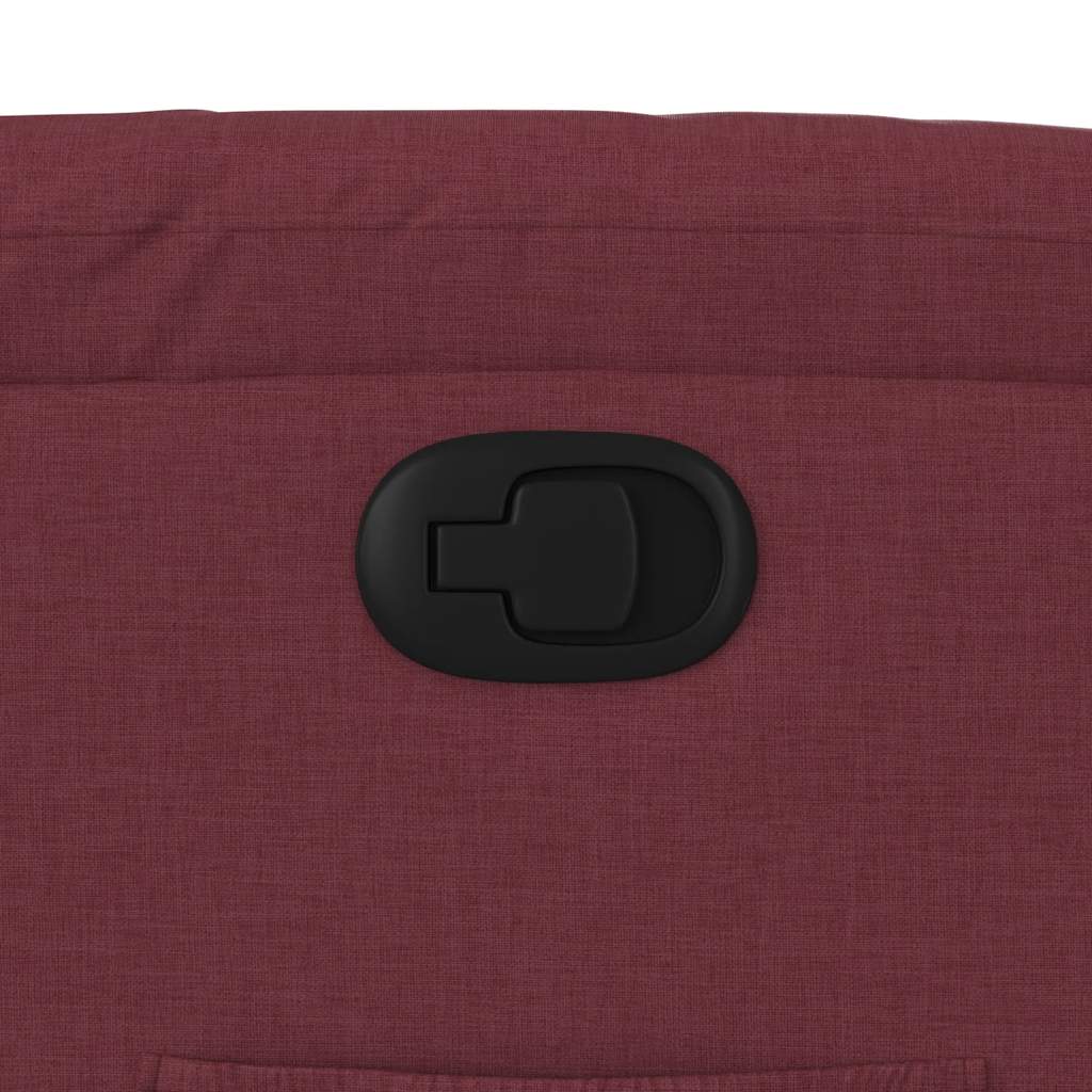 Fauteuil inclinable Rouge bordeaux Tissu - XIOS