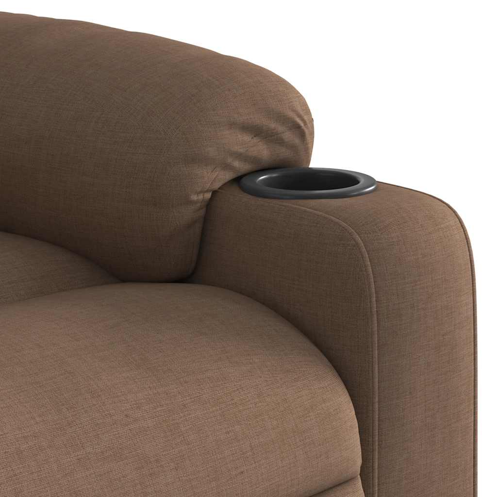 Fauteuil inclinable Marron Tissu