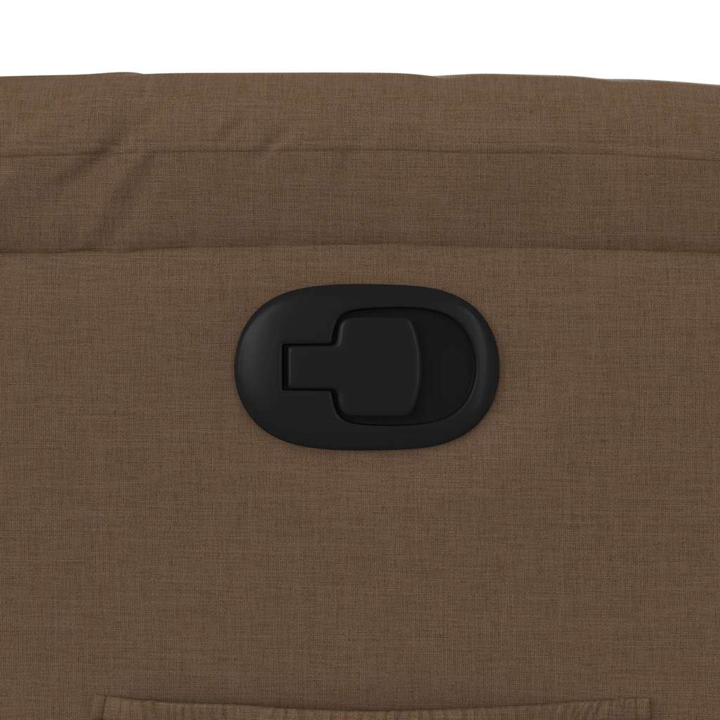 Fauteuil inclinable Marron Tissu
