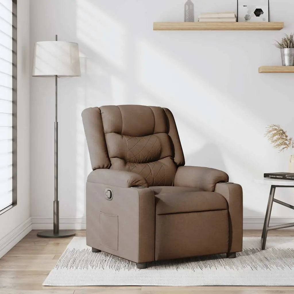 Fauteuil inclinable Marron Tissu - XIOS