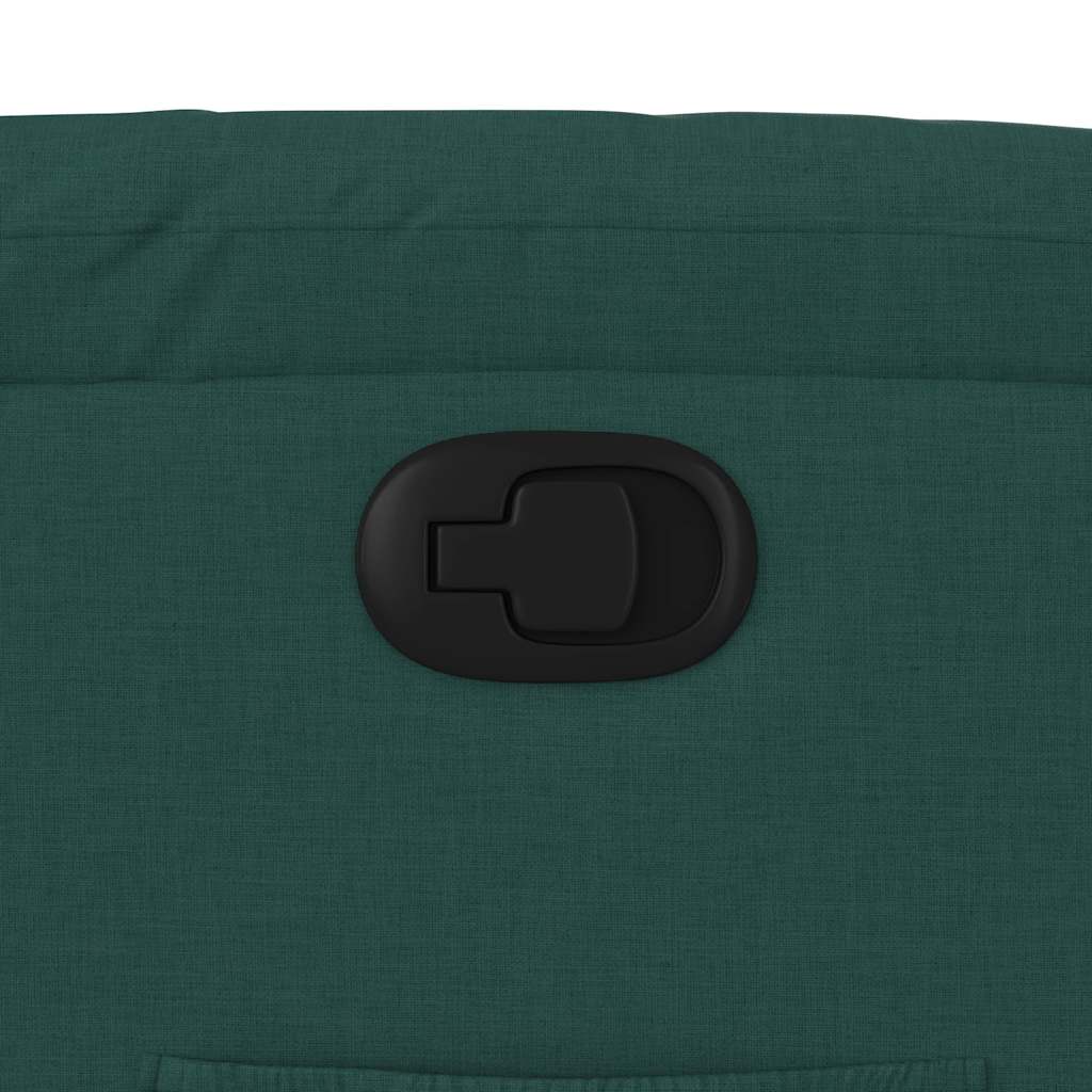 Fauteuil inclinable Vert foncé Tissu - XIOS