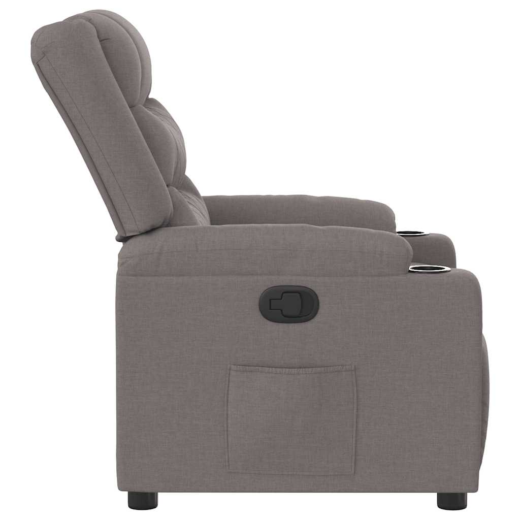 Fauteuil inclinable Taupe Tissu - XIOS