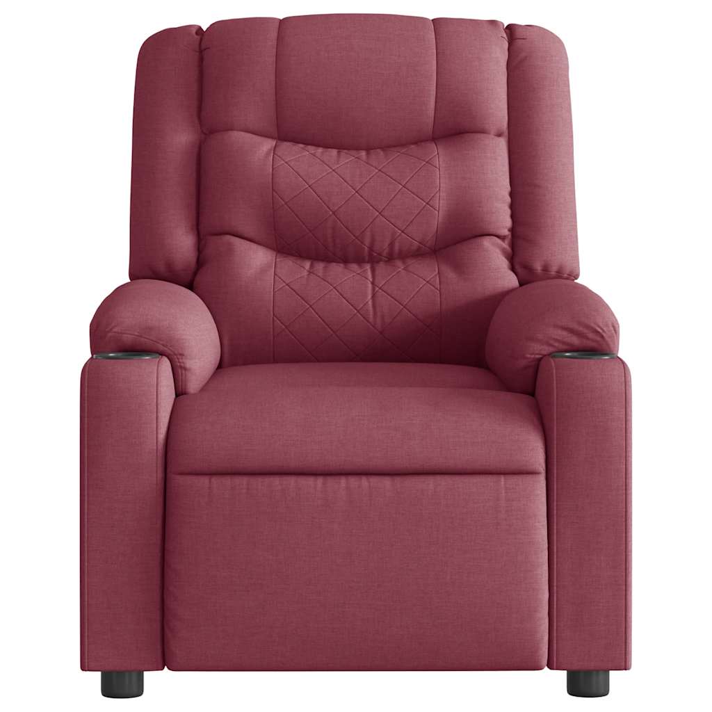 Fauteuil de massage inclinable Rouge bordeaux Tissu - XIOS