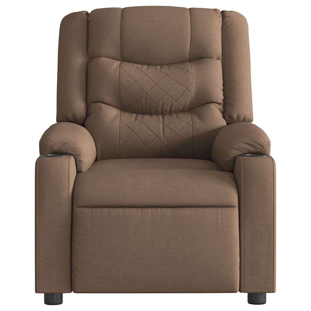 Fauteuil de massage inclinable Marron Tissu - XIOS