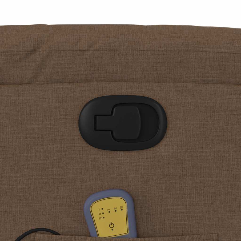 Fauteuil de massage inclinable Marron Tissu - XIOS
