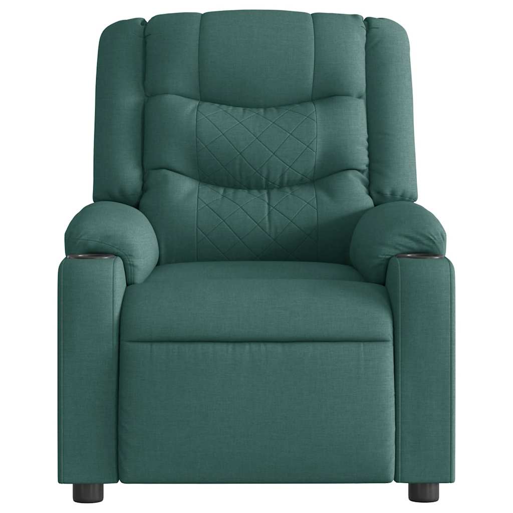 Fauteuil de massage inclinable Vert foncé Tissu - XIOS