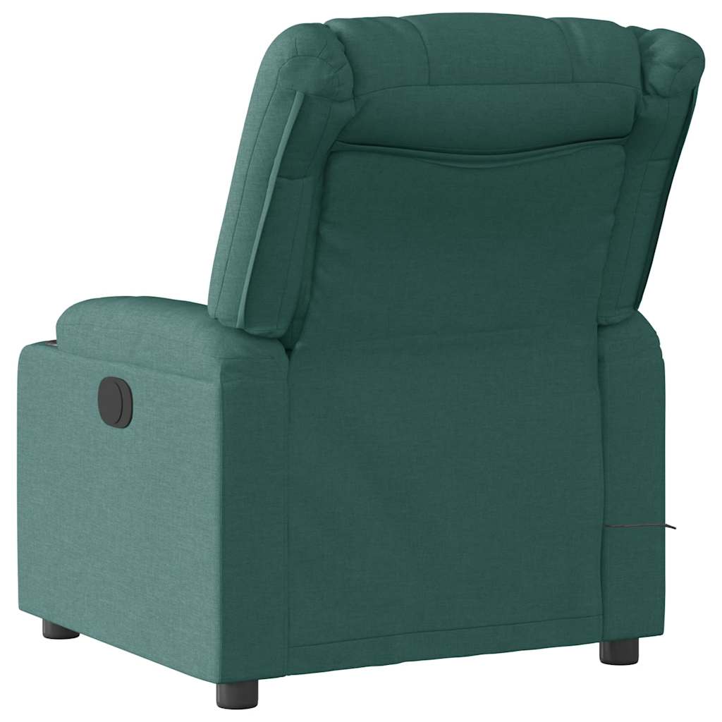 Fauteuil de massage inclinable Vert foncé Tissu - XIOS