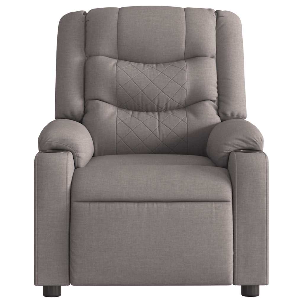 Fauteuil de massage inclinable Taupe Tissu - XIOS