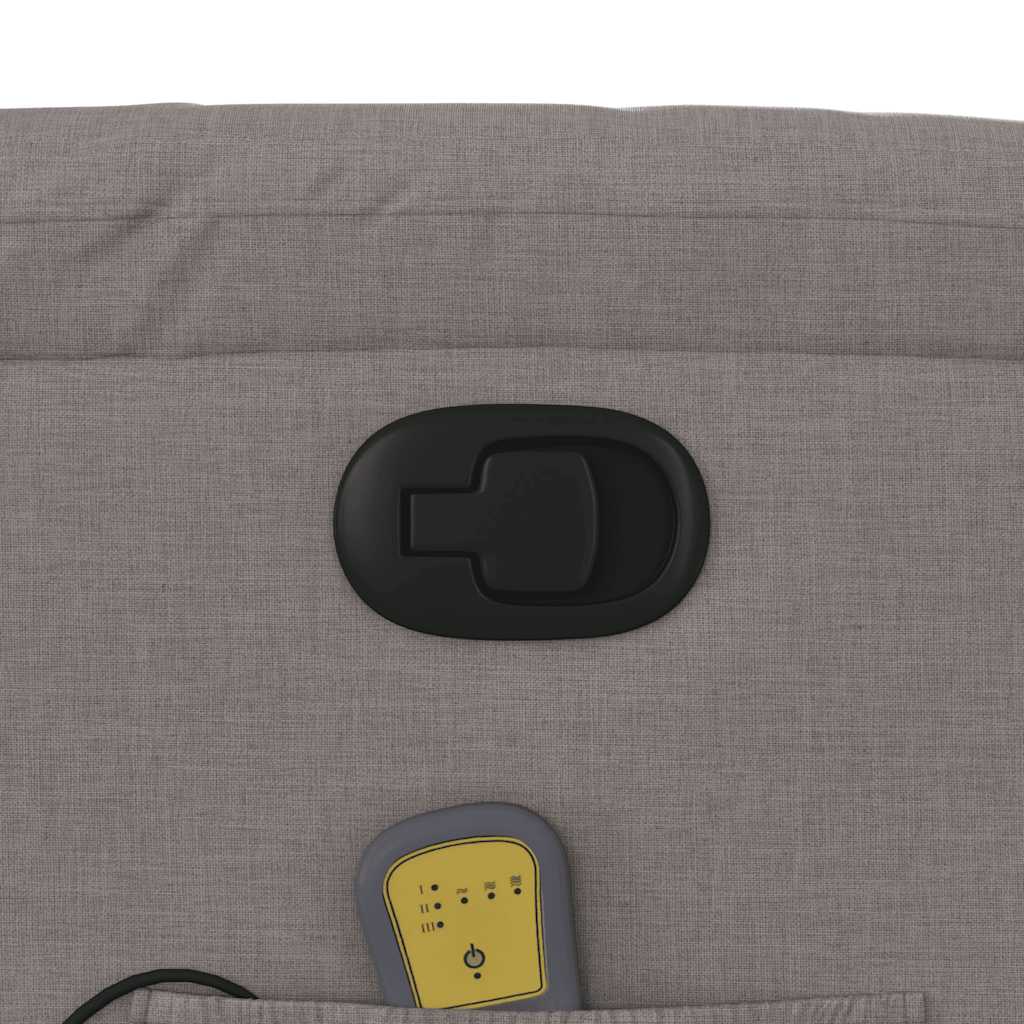 Fauteuil de massage inclinable Taupe Tissu - XIOS