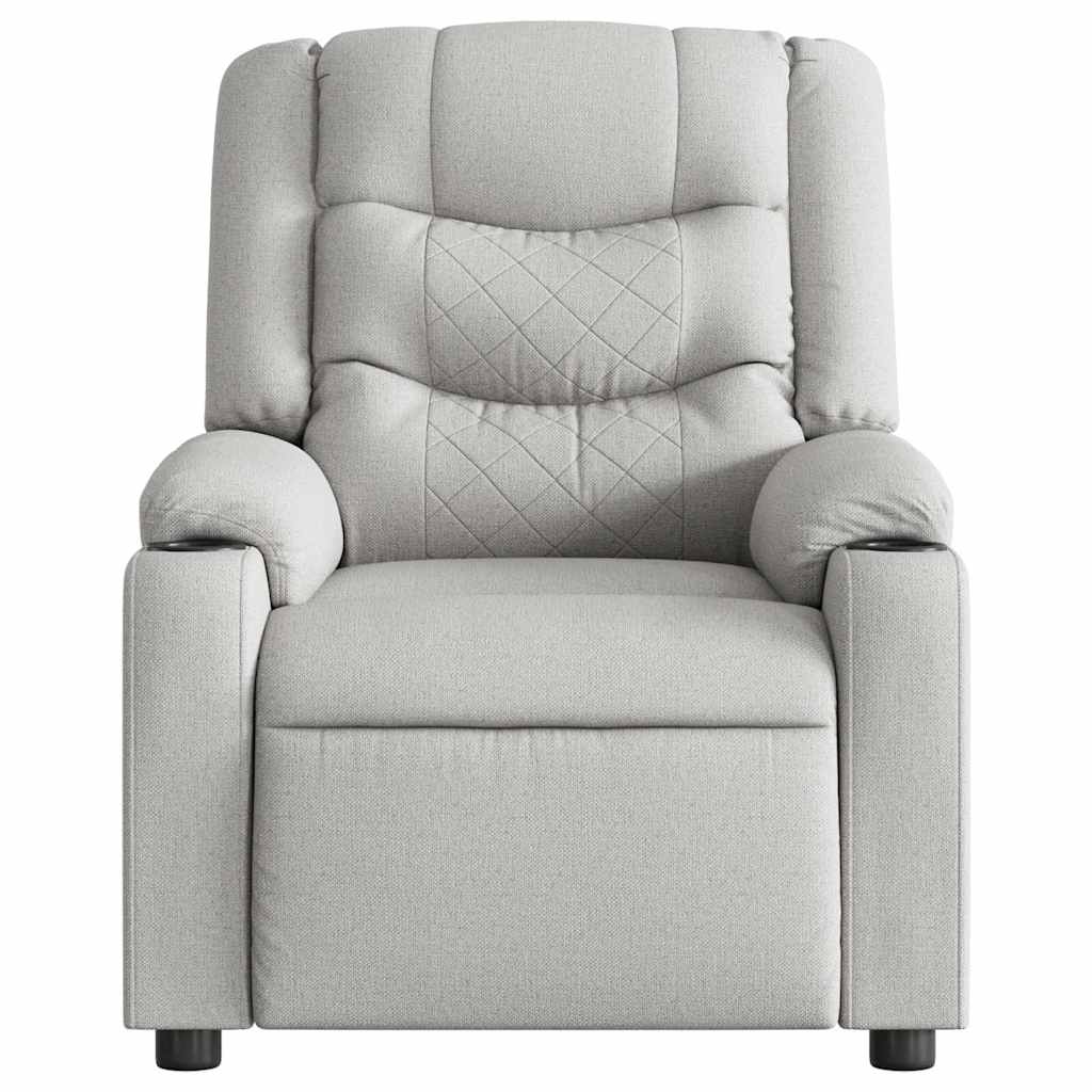 Fauteuil de massage inclinable gris nuage tissu - XIOS