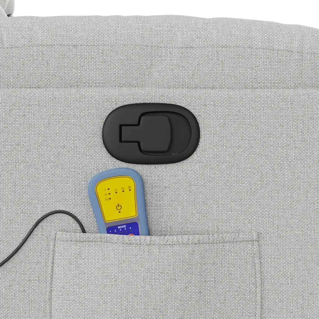 Fauteuil de massage inclinable gris nuage tissu - XIOS