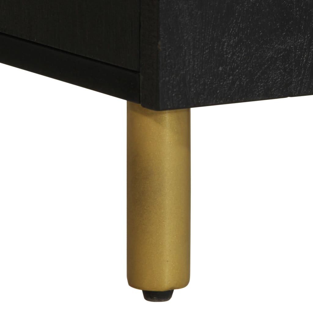 Meuble TV noir 105x33x46 cm bois d'ingénierie - XIOS